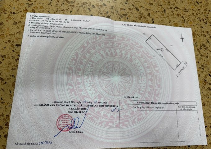 BÁN ĐẤT MẶT BẰNG MB 3569 – ĐÔNG TÂN, THANH HÓA