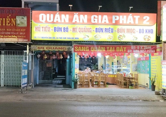 SANG / CHO THUÊ MẶT BẰNG KINH DOANH 125M² – MẶT TIỀN NGUYỄN ẢNH THỦ, HÓC MÔN