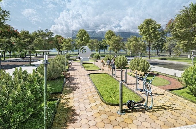 Bán nhà 5 tầng, đường 36m, Hoàng Huy Green river