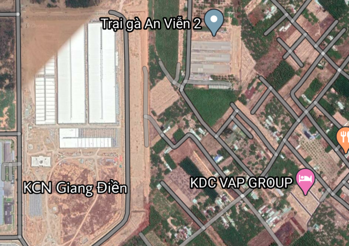Bán đất xã An Viễn, huyện Trảng Bom, 1200m2 sổ hồng riêng, gần KCN Giang Điền, 2 mặt đường xe tải ra vào